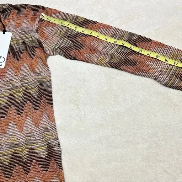 M missoni zig zag long sleeves knit top size M